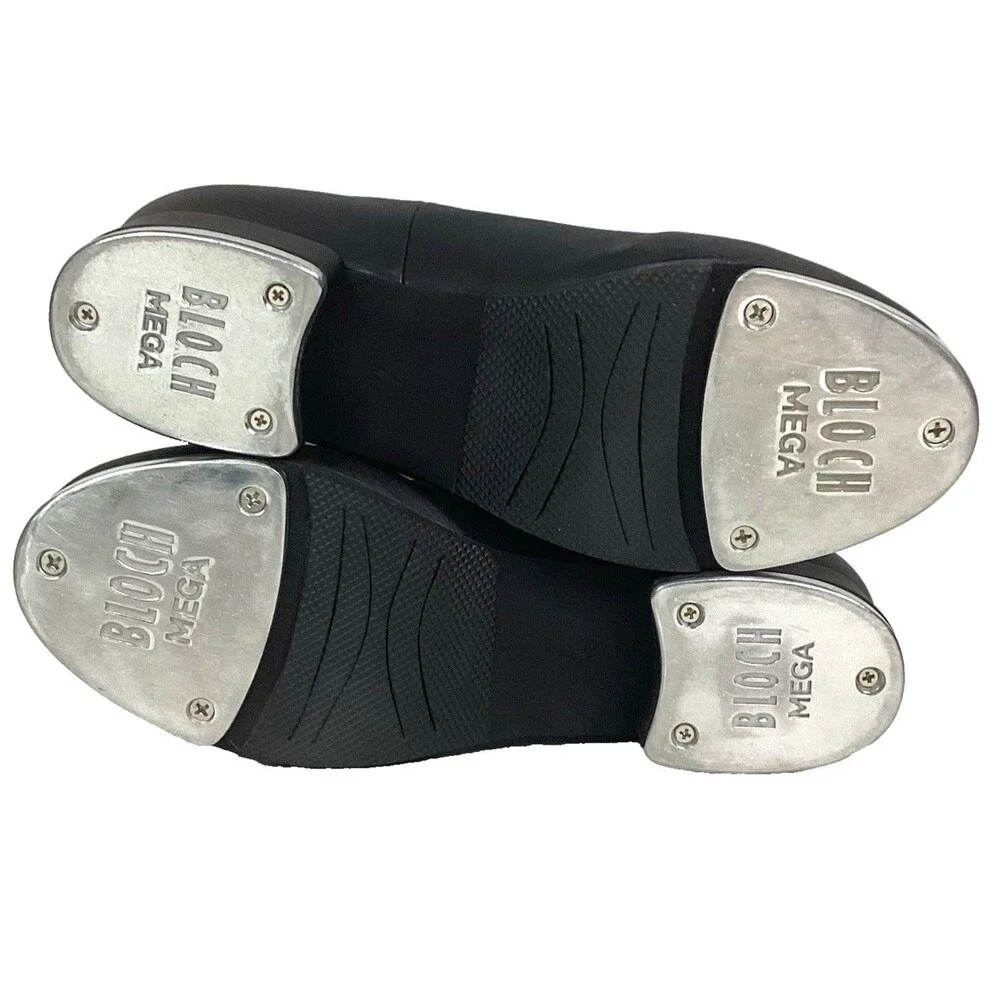Bloch Mega Women's 7(M) Tap Dance Shoes Black Leather Lace-Up